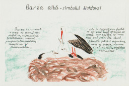 R. Moldova - Barza Alba - Simbolul Moldovei - Illustrateur - Reclama - Moldavia