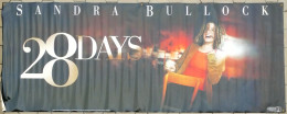 28 DAYS, ORIGINAL AMERICAN JUMBO MOVIE POSTER, Dim. 300x119 Cm!!!, SANDRA BULLOCK, Rubberized Canvas - Affiches & Posters