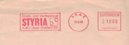 EMA 8011 Graz 1990 Druck & Verlagshaus - 10 Schilling - Máquinas Franqueo (EMA)