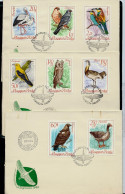 FDC  Du 25/04/1968 Budapest  - 3 FDC Oiseaux - Birds - Vogels - FDC