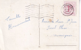 Carte Bonne Et Heureuse Année , Timbre Chiffre 1fr Grand Format La Louvière 1968 - Brieven En Documenten