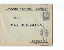 7698 01 PISTNER BUCAREST TO LEIPZIG - Covers & Documents