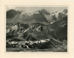 Photo Originale La Grave En Oisans, Le Village Et La Meije, Format 17/23 - Orte