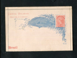 "BRASILIEN" Frueher Kartenbrief Mit Rueckseits Abbildung "CASA DA MOEDA" ** (2191) - Postal Stationery