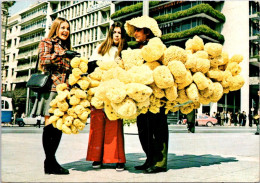 19-11-2023 (2 V 41) Greece (posted To Australia 1974) - Athens The Sponge Fishers (vendeur D'éponge) - Shopkeepers