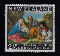 NEW ZEALAND 1963 CHRISTMAS  SCOTT #359  USED - Usados