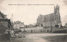 76 Bihorel église , Presbytère Et La Place De La Mairie CPA - Bihorel