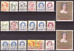 Canada 1973-76 - ELIZABETH II - LOT - USED - Gebruikt