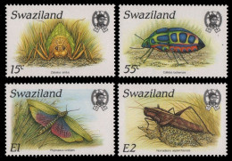 Swaziland 1988 - Mi-Nr. 540-543 ** - MNH - Insekten / Insects - Swaziland (1968-...)