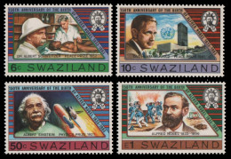 Swaziland 1983 - Mi-Nr. 437-440 ** - MNH - Einstein & Schweitzer - Swaziland (1968-...)
