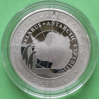 Belarus 1 Ruble 2022, Antarctic Research Station, KM#New, Prooflike - Belarus