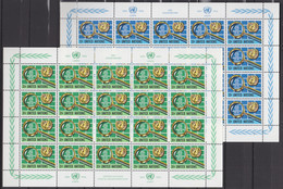 UNO NEW YORK 299-300, 2 Kleinbogen, Postfrisch **, 25 Jahre Postverwaltung Der Vereinten Nationen (UNPA), 1976 - Blocks & Kleinbögen