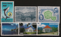 POLYNESIE - Année 1986 - Tous Les "Poste Aérienne" Du PA N°YT. 190 Au N°195 - Neuf Luxe ** / MNH / Postfrisch - Années Complètes