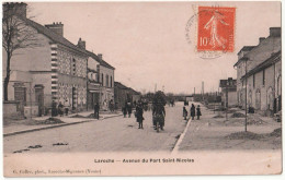 CPA  Laroche (89) Quelques Habitants Avenue Du Port Saint Nicolas  Ed Coffre - Laroche Saint Cydroine