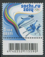 Estonia:Unused Stamp Sotsi Olympic Games, Sochi 2014, MNH - Estonie