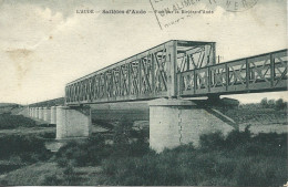 CPA L'AUDE - SALLELES D'AUDE - PONT SUR LA RIVIERE D'AUDE - Salleles D'Aude