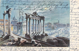 Roma - Moonlight Scene Of The Forum Gel.1904 AKS - Multi-vues, Vues Panoramiques