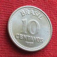 Brazil 10 Centavos 1987 KM# 602 *V2T Brasil Bresil Brasile Brazilia - Brésil