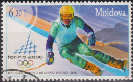2006 Moldawien/ Moldova, ° Mi:MD 537, Yt:MD 462, Sg:MD 529,  Olympische Winterspiele ,Turin - Winter 2006: Torino