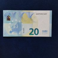 EURO FRANCE 20 U031A1 UA DRAGHI UNC - 20 Euro