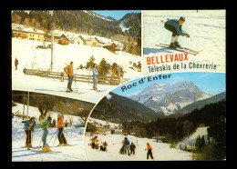 74 Haute Savoie Bellevaux Teleskis De La Chevrerie Roc D' Enfer  Carte Postale Multivues - Bellevaux