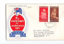 7861 01 NEW ZEALAND AUTHORISED SOUVENIR COVER CHILDREN'S HEALTH IS THE NATION'S WEALTH WELLINGTON - Cartas & Documentos