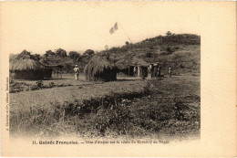 PC FRENCH GUINEA GUINÉE GITE D'ÉTAPES ROUTE DE KONAKRY AU NIGER (a49761) - Guinée Française