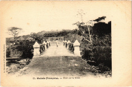 PC FRENCH GUINEA GUINÉE PONT SUR LE KITIM (a49787) - Guinée Française