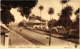 PC FRENCH GUINEA GUINÉE CONAKRY AVENUE DU COMMERCE DOUANE (a49799) - Guinée Française