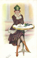 PC ARTIST SIGNED, MEUNIER, RISQUE, WHISKY, Vintage Postcard(b50634) - Meunier, S.