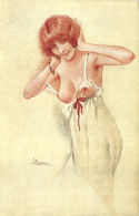 PC ARTIST SIGNED, MEUNIER, RISQUE, OHÉ! CUPIDON, Vintage Postcard (b50660) - Meunier, S.