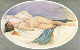 PC ARTIST SIGNED, MEUNIER, RISQUE, LE NU MODERNE, Vintage Postcard (b50670) - Meunier, S.