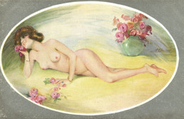 PC ARTIST SIGNED, MEUNIER, RISQUE, LE NU MODERNE, Vintage Postcard (b50675) - Meunier, S.