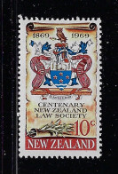 NEW ZEALAND 1969 LAW SOCIETY SCOTT #423  MNH - Ungebraucht