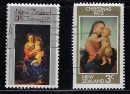 NEW ZEALAND 1972-73 SCOTT #504,525  USED - Used Stamps