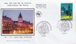 2013 " 100 ANS DE LA POLICE JUDICIAIRE DE PARIS " Sur Enveloppe 1er Jour Sur Soie N°YT 4796 Parf état FDC à Saisir !!! - Police - Gendarmerie