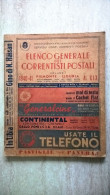 Elenco Generale Dei Correntisti Postali Volume I Piemonte Liguria 1940 - 41 Alessandria Aosta Asti Cuneo Novara Vercelli - Oorlog 1939-45