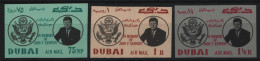 Dubai 1964 - Mi-Nr. 54-56 B ** - MNH - Ungez. / Imp - John F. Kennedy - Dubai