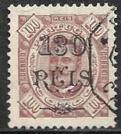 Portuguese Congo – 1902 King Carlos Surcharged 130 On 100 Réis Used Stamp - Congo Portoghese