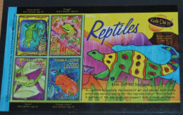 GAMBIA 2006, Reptiles, Childrens Art, Paintings, Miniature Sheet, MLH* - Autres & Non Classés