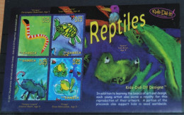 SIERRA LEONE 2006, Reptiles, Children's Art, Paintings, Miniature Sheet, MLH* - Autres & Non Classés