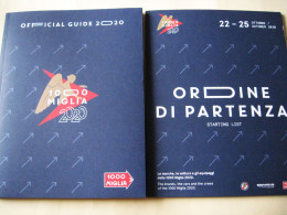 MILLE  MIGLIA    2019   ORDINE   DI  PARTENZA - Livres