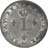 France, Louis XV, Double Sol, 1738, Poitiers, Billon, TB+, Gadoury:281 - 1715-1774 Lodewijk XV