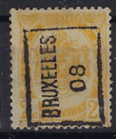 ONBEKEND RIJKSWAPEN Nr. 54 Voorafgestempeld Nr. 1062 A   BRUXELLES 08 ( Normaal = 1908 ) ; Staat Zie Scan ! LOT 348 - Roller Precancels 1894-99