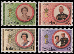 Tokelau 1993 - Mi-Nr. 192-195 ** - MNH - 40. Jahrestag Der Krönung - Tokelau