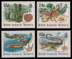 BAT / Brit. Antarktis 1991 - Mi-Nr. 173-176 ** - MNH - Dinosaurier / Dinosaurs - Neufs