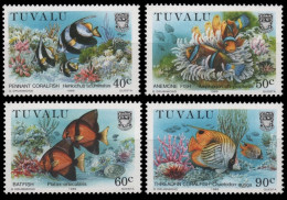 Tuvalu 1989 - Mi-Nr. 545-548 ** - MNH - Fische / Fish - Tuvalu