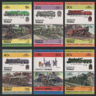 Tuvalu - Funafuti 1984 - Mi-Nr. 1-12 ** - MNH - Lokomotiven / Locomotives - Tuvalu