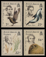BAT / Brit. Antarktis 1985 - Mi-Nr. 128-131 ** - MNH - Naturforscher - Nuevos