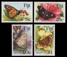 Fidschi 1985 - Mi-Nr. 517-520 ** - MNH - Schmetterlinge / Butterfly - Fidji (1970-...)